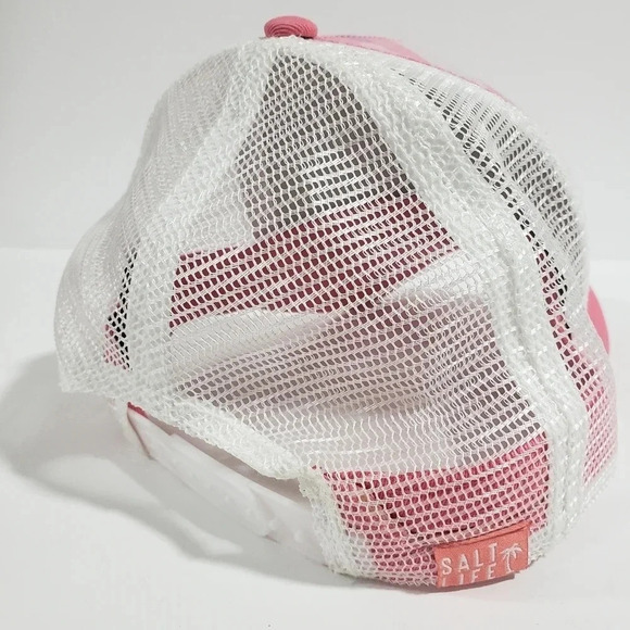Salt Life Pink Womens Camo  Snapback Mesh Trucker Hat - Picture 4 of 5